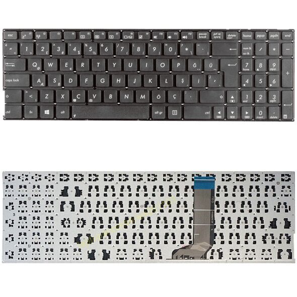 Asus X556UJ-XO015D, X556UQ-DM537T, K556UF-XX048T Klavye Tuş Takımı Tuş Seti Siyah Türkçe