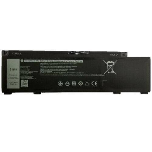Nion Dell 266J9, 0266J9, 415CG, 0415CG Uyumlu 3Cell Batarya Pil