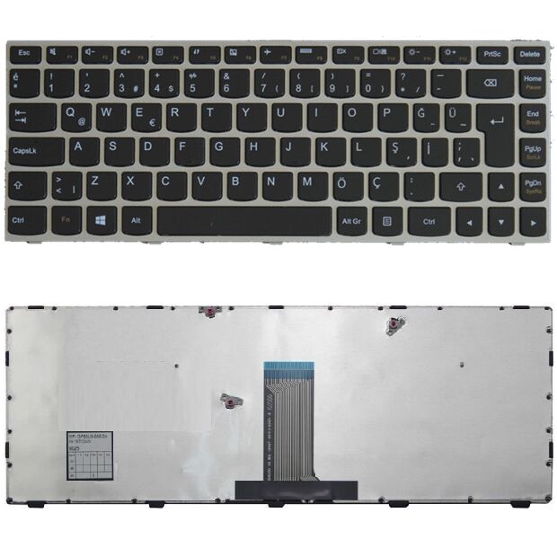 Lenovo Z40-75, Z4075, 20360, 80DW Klavye Gri TR