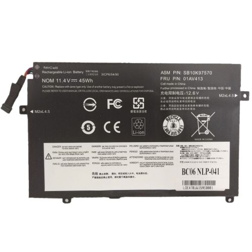 FitCell Lenovo ThinkPad E470, 20H1, 20H2 Uyumlu Batarya Pil Laptop Bataryası