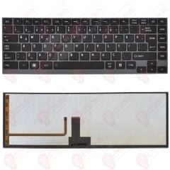 Toshiba Satellite U840-10Q, U840-B7S Klavye Siyah Led Işıklı TR