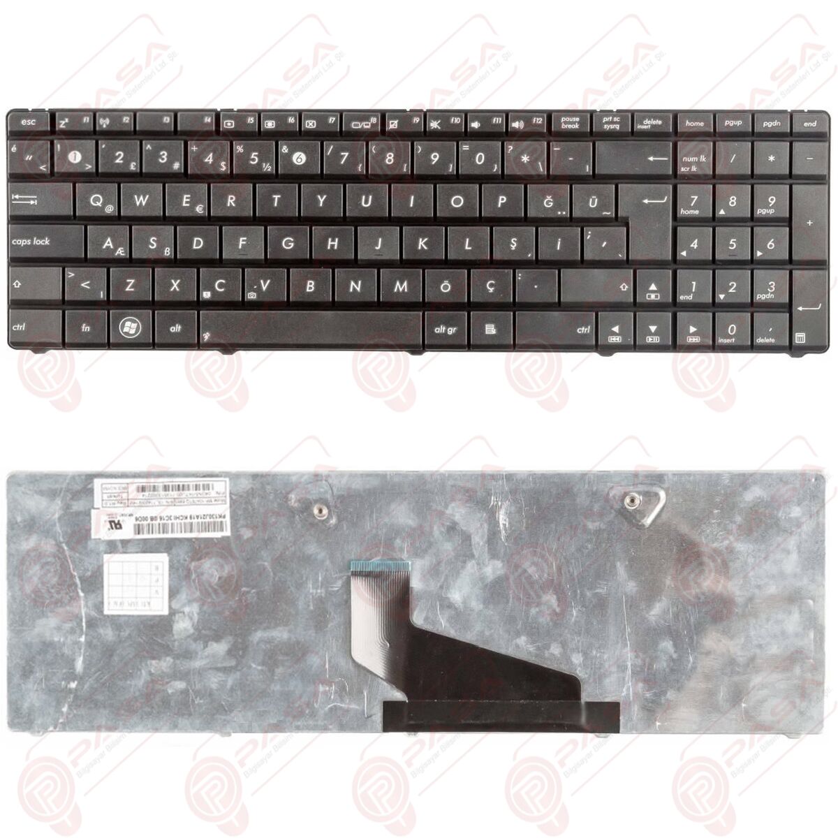 Asus 04GNV32KTU00-1, 04GNV32KTU01-3, 04GN5I1KUS00-7 Uyumlu Klavye Tuş Takımı Türkçe