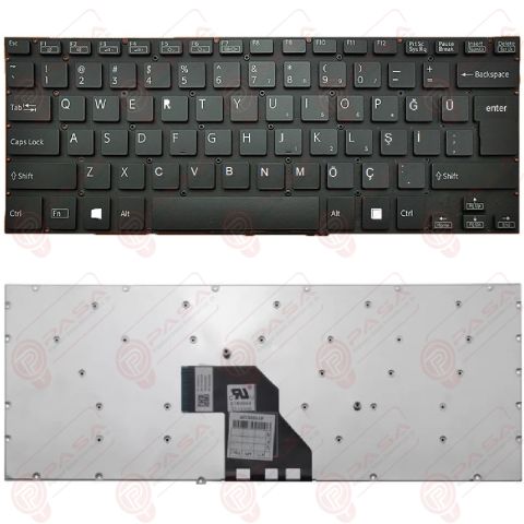 Sony 9Z.NADBQ.001, 9Z.NADBQ.101, 9Z.NADBQ.00T Klavye Siyah TR