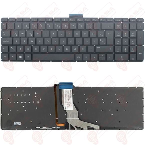 Hp Pavilion 17-G001NT Klavye Tuş Takımı Tuş Seti Led Işıklı Siyah Türkçe