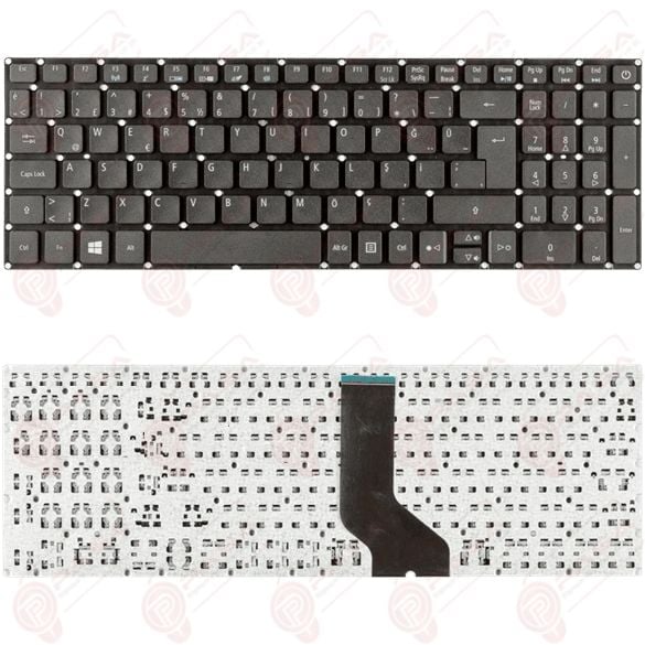 Acer Aspire A515-51-539J, A515-51G-388J Uyumlu Klavye Tuş Takımı Tuş Seti Siyah Türkçe