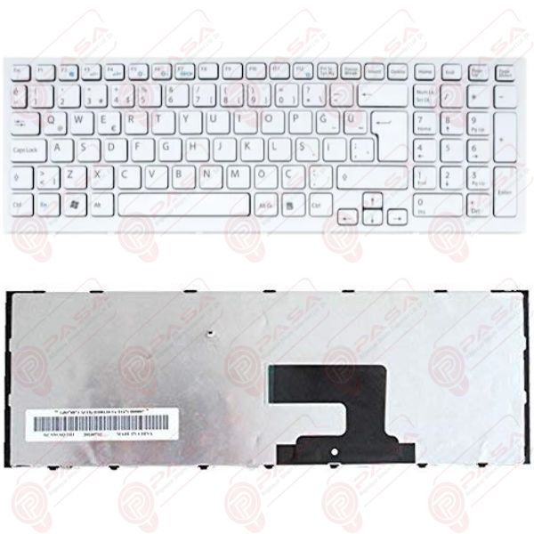 Sony Vaio VPCEE4J1E, VPCEE4M1E, VPCEE4M1R Klavye Beyaz TR