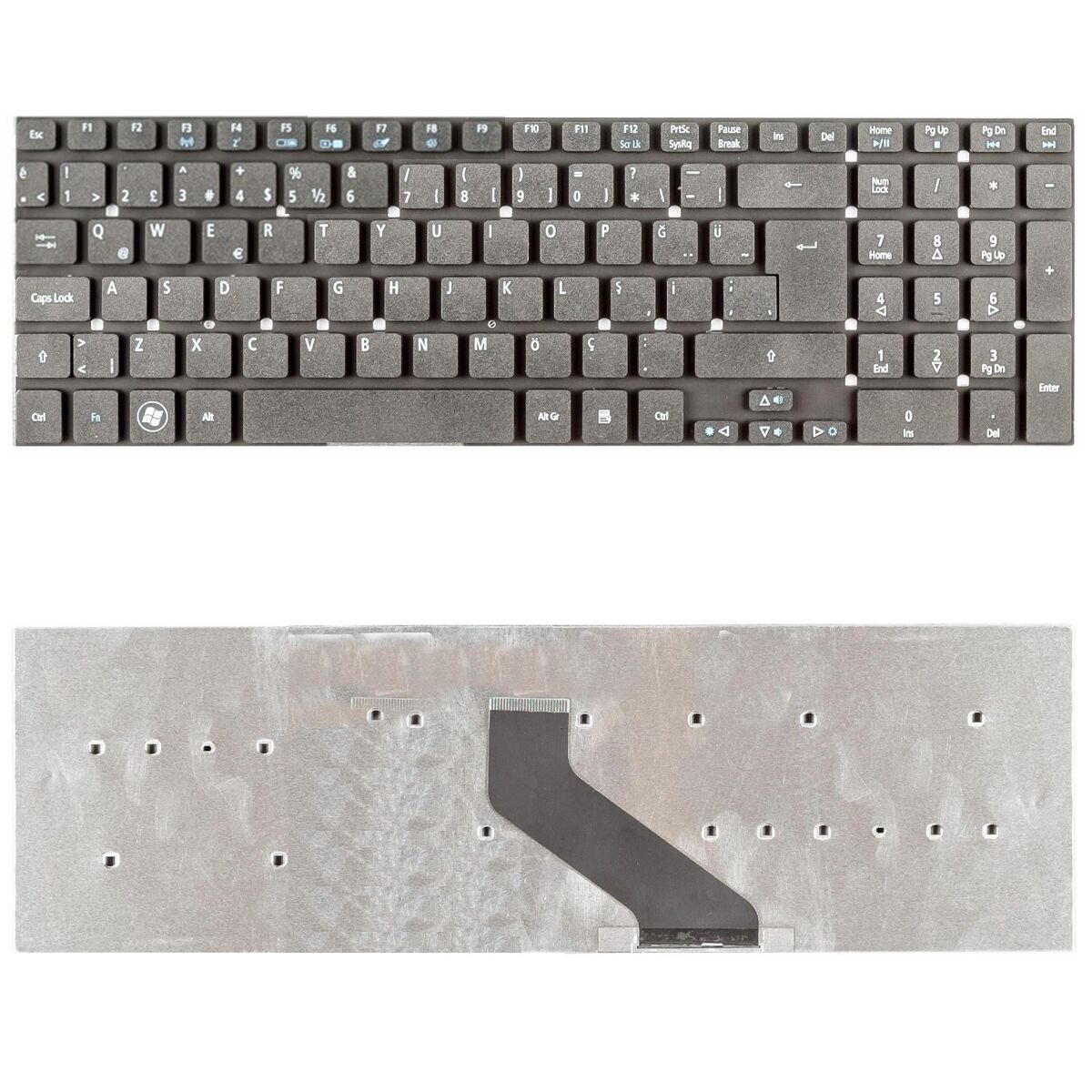 Packard Bell LV44-HC-604TK, LV44-HC-650TK Klavye Tuş Takımı Muadil Q TR Siyah