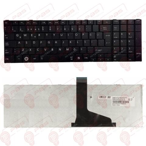 Toshiba Satellite Pro C870-141, C870-14J Klavye Tuş Takımı Siyah Çerçevesiz Tip
