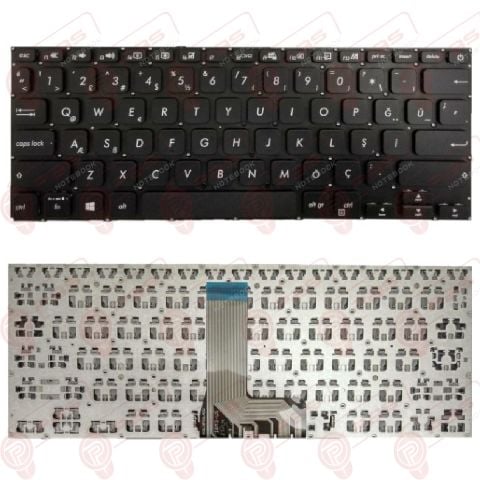 Asus R409C, R409CA, R409CC, R409J, R409JB, R409JF, R409JN Klavye Tuş Takımı Tuş Seti Siyah Türkçe