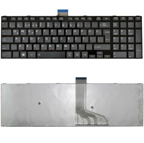 Toshiba Satellite S50T-A-116 Klavye Tuş Takımı Tuş Seti Türkçe Q Siyah Renk