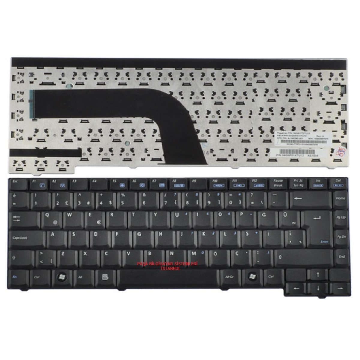 Asus X50, X50C, X50G, X50Gi, X50GL, X50M, X50N, X50R, X50RL Klavye Tuş Takımı Tuş Seti Siyah Türkçe