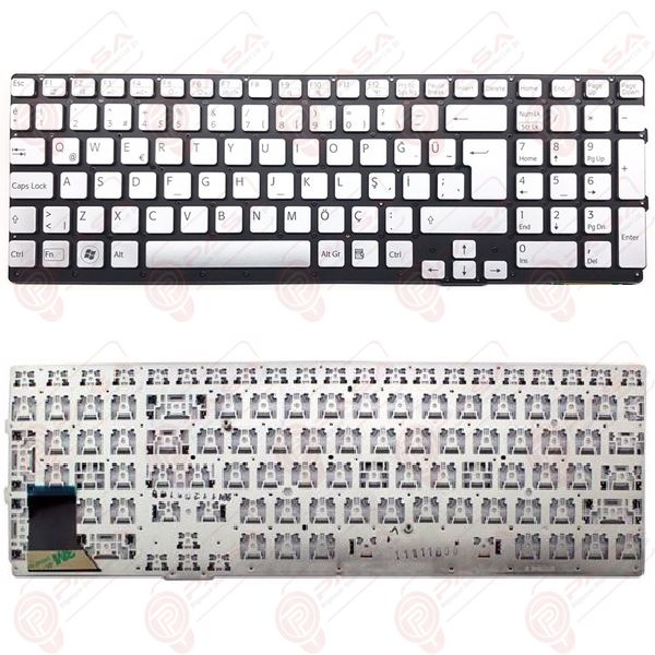 Sony Vaio VPCSE2J9E, VPCSE2K9E, VPCSE2L9E Klavye Gri TR