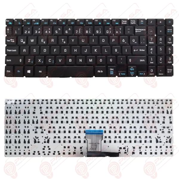 Casper Nirvana S500.1021-4T50X-G, S500.1021-4U50R-G-F Klavye Tuş Takımı Tuş Seti Siyah Türkçe