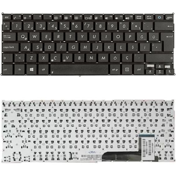 Asus X205T, X205TA, X205TA-FD0061TS, X205TA-HATM1102M Klavye Tuş Takımı Tuş Seti Siyah Türkçe