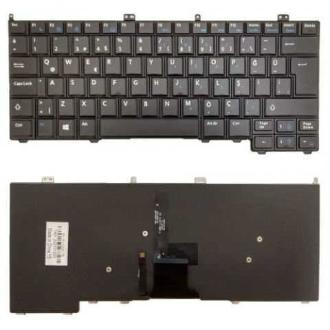Dell Latitude E7440 Klavye Tuş Takımı Tuş Seti Led Işıklı Siyah Türkçe