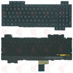 Asus GL504GM, GL504GS, GL504GV, GL504GW Klavye Tuş Takımı Tuş Seti Led Işıklı Siyah Türkçe