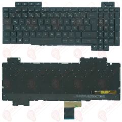 Asus GL504GM-DS74, GL504GV-DS74, GL504GV-ES020 Klavye Tuş Takımı Tuş Seti Led Işıklı Siyah Türkçe