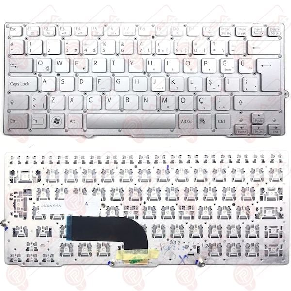 Sony Vaio VPCSB4N9E, VPCSB4Q9E, VPCSB4S9E Klavye Gri TR