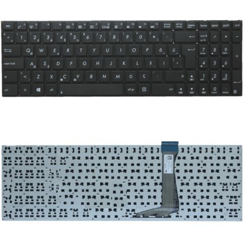 Asus E502NA-GO001T, E502NA-GO021T, E502SA-XX219T, E502SA-XX221T Klavye Tuş Takımı Tuş Seti Siyah TR
