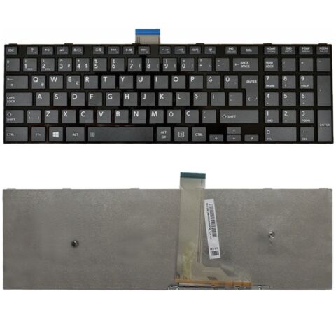 MP-11B56TQ-528B, H000054830 Uyumlu Klavye Tuş Takımı Tuş Seti Siyah Türkçe