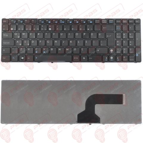 Asus K52JC-EX140X, K52JC-EX143V, K52JC-EX144, K52JC-EX144D Klavye Tuş Takımı Tuş Seti Siyah Türkçe