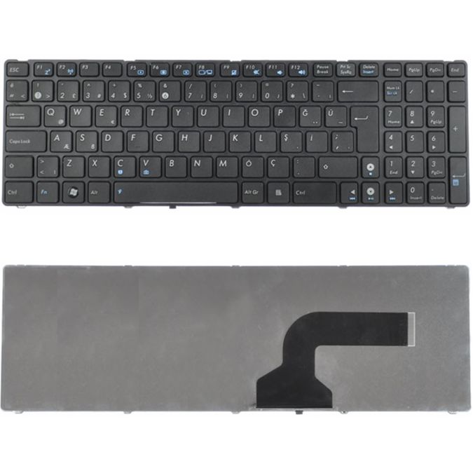 Asus K52JC-EX140X, K52JC-EX143V, K52JC-EX144, K52JC-EX144D Klavye Tuş Takımı Tuş Seti Siyah Türkçe