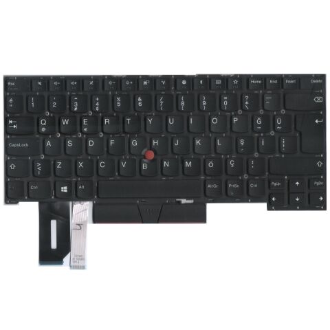 Lenovo ThinkPad X1 Extreme Gen2, 20QV, 20QW Uyumlu Klavye Tuş Takımı Tuş Seti Siyah Türkçe