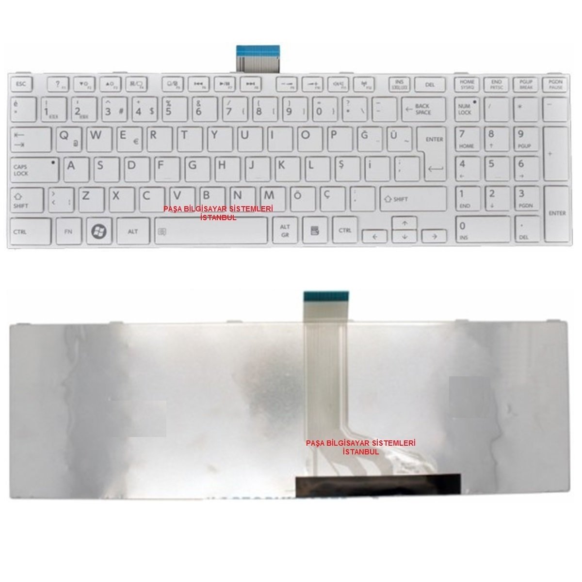 TOSHİBA SATELLİTE C50-A-14W KLAVYE TUŞ TAKIMI TR Q BEYAZ