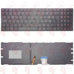 Asus G502V, G502VM, G502VS, G502VT, G502VY Klavye Kırmızı Tuş Takımı Tuş Seti Led Işıklı Türkçe