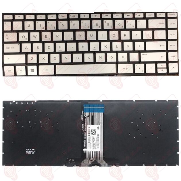 Hp 14-DK0003NT, 14-DK0004NT, 14-DK0005NT Klavye Tuş Takımı Tuş Seti Gri Türkçe