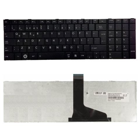 Toshiba Satellite L870-10V, L870-10W Klavye Tuş Takımı Siyah Çerçevesiz Tip
