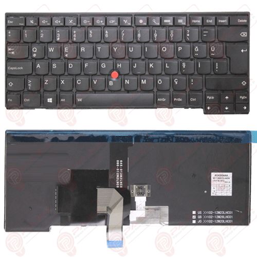 Lenovo ThinkPad E450, 20DC, 20DD Klavye Led Işıklı Siyah TR