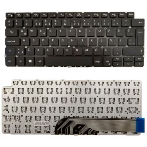 Dell inspiron 5402, 14-5402, 14 5402 Klavye Siyah TR