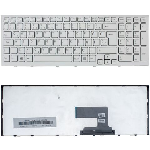 Sony Vaio VPCEH3J1E, VPCEH3J1R, VPCEH3K1E Klavye Beyaz TR