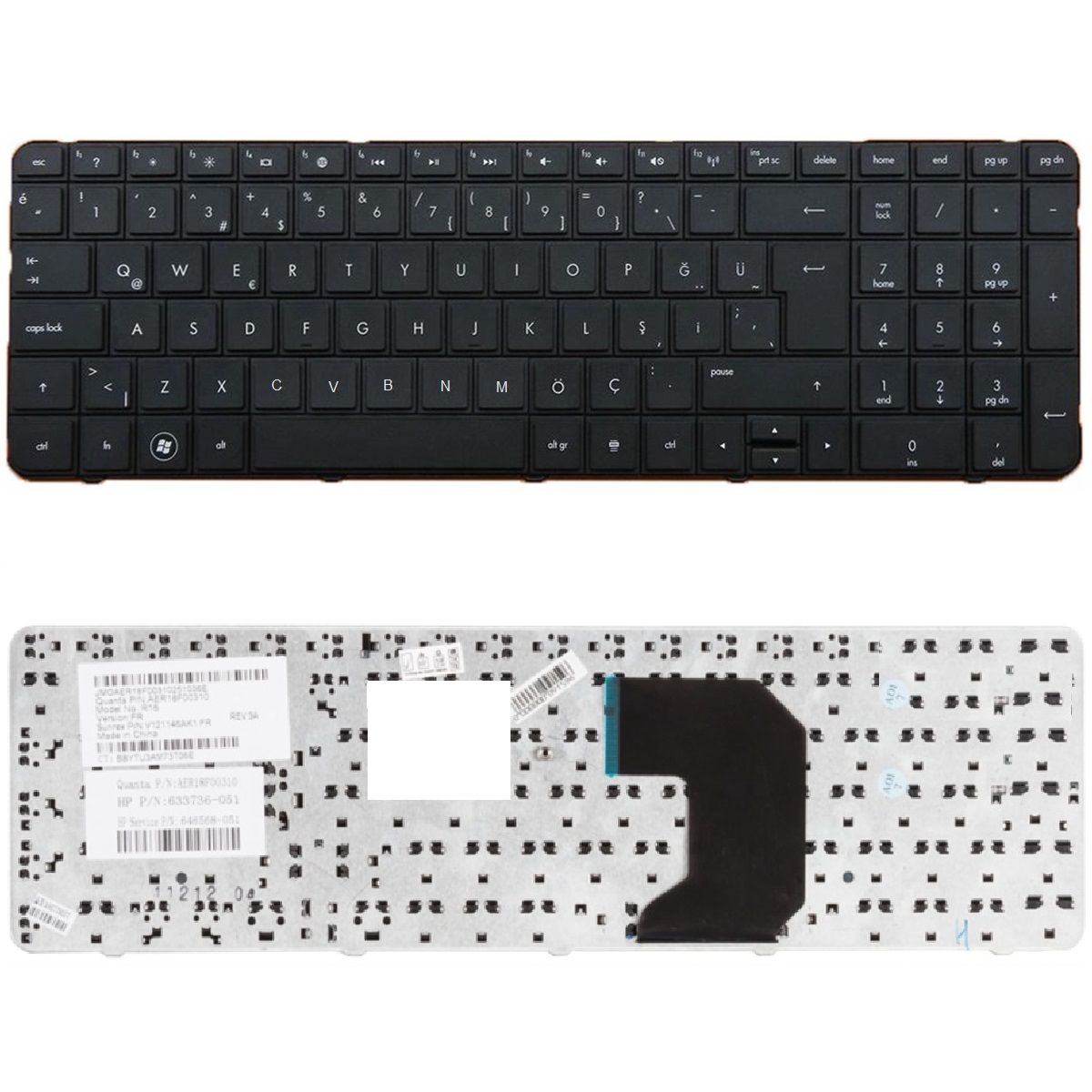 Hp Pavilion G7-2210ET, G7-2210ST Klavye Tuş Takımı Tuş Seti Siyah Türkçe