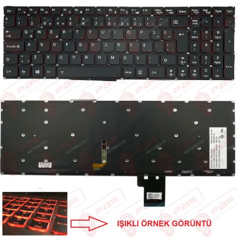 ibm Lenovo ideaPad Erazer Klavye Led Işıklı Siyah TR