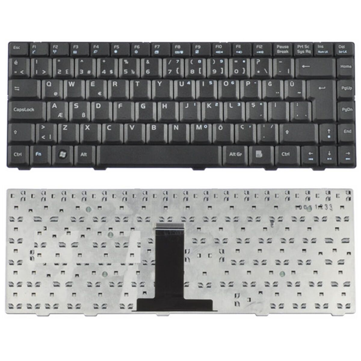 Asus V020462AK1, V020462AS1, V020462CK1, V020462JK3 Klavye Tuş Takımı Tuş Seti Siyah Türkçe