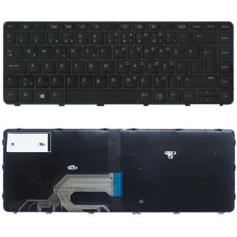 Hp 840800-001, 840800-141, 840801-001, 840801-141 Klavye Tuş Takımı Tuş Seti Siyah Türkçe