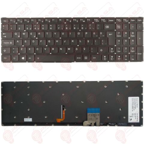 Lenovo 5CB0F78769, 5CB0F78792 Klavye Led Işıklı Siyah TR