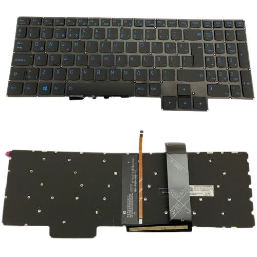 Lenovo Legion 5 Pro-16IAH7, 82S0 Uyumlu Klavye Tuş Takımı Tuş Seti Led Işıklı Mavi Tuş Türkçe