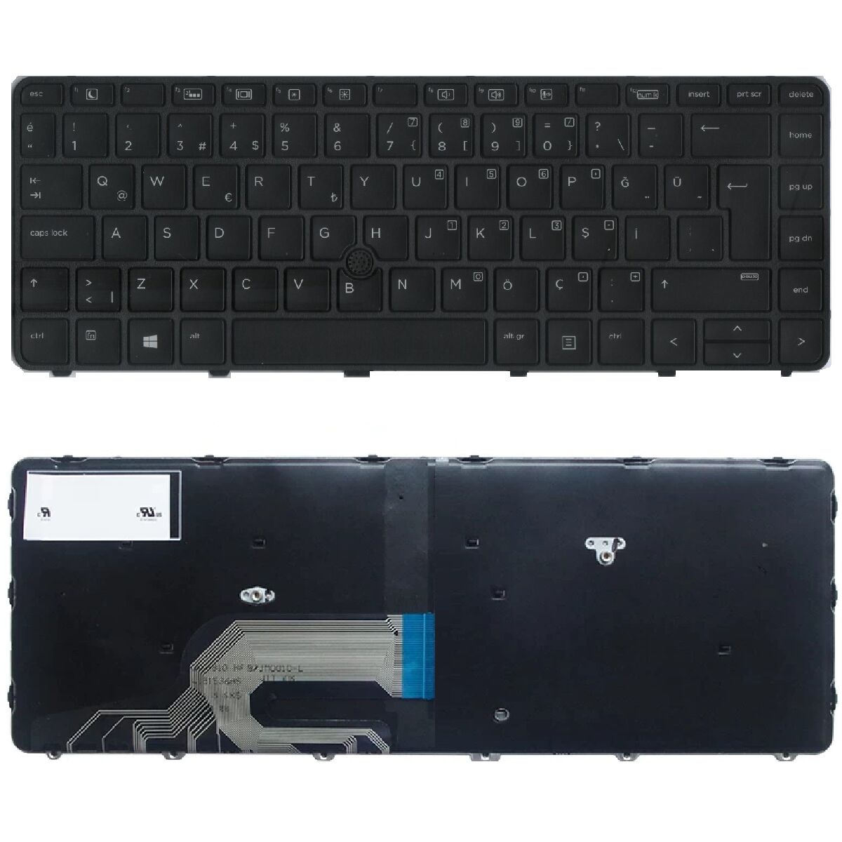 Hp ProBook 640 G2, 640 G3 Klavye Tuş Takımı Tuş Seti Siyah Türkçe