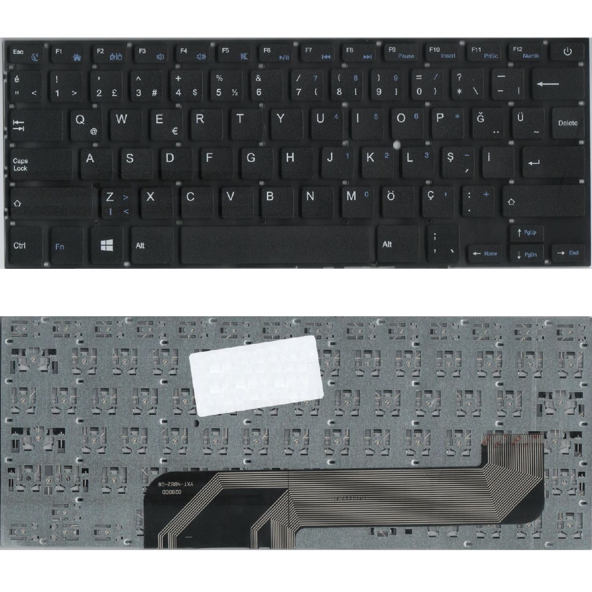 Hometech CE0700 N1401A Klavye Tuş Takımı Tuş Seti Siyah Türkçe