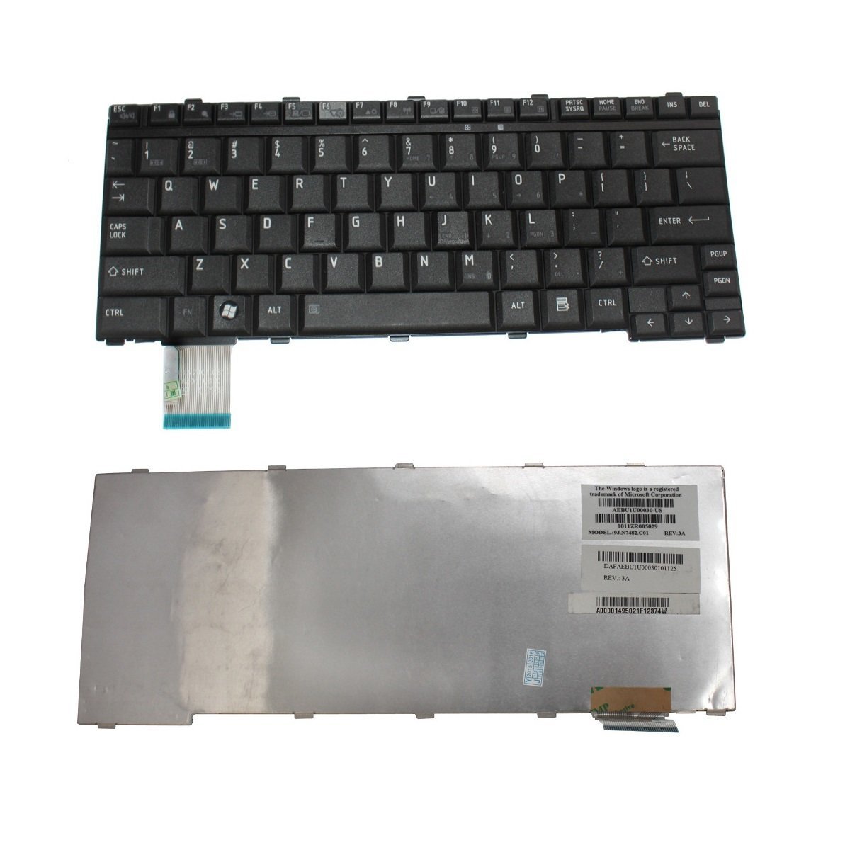 Toshiba Satellite U300-13K, U300-13L, U300-13J Klavye Siyah TR