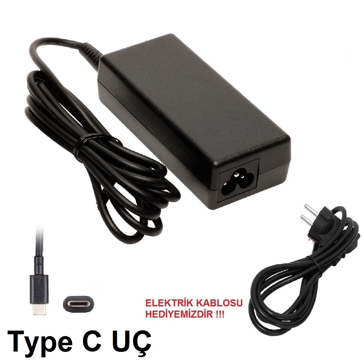 Dell Latitude 7330, 7330 2 in 1, 7330 Rugged Extreme Uyumlu Type C Adaptör 95w Şarj Aleti Cihazı