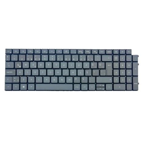 Dell Vostro 5510, 15 5510, 15-5510, P106F Uyumlu Klavye Gri Tuş Takımı Tuş Seti Türkçe