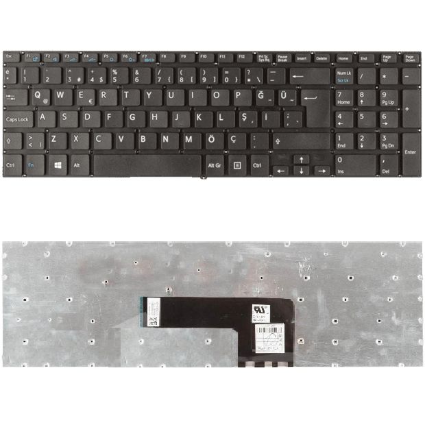 Sony Vaio SVF1521JST, SVF1521K1E, SVF1521K1R Klavye Siyah TR