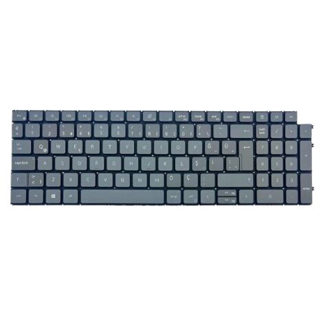 Dell Vostro 7620, 16 7620, 16-7620, P117F Uyumlu Klavye Gri Tuş Takımı Tuş Seti Türkçe