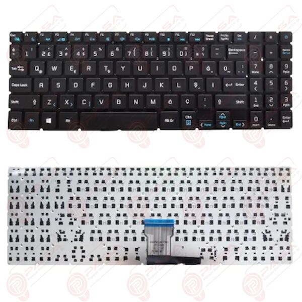 Casper Nirvana S500.1135-8500X-G-F, S500.1135-8600X-G-F Klavye Tuş Takımı Tuş Seti Siyah Türkçe