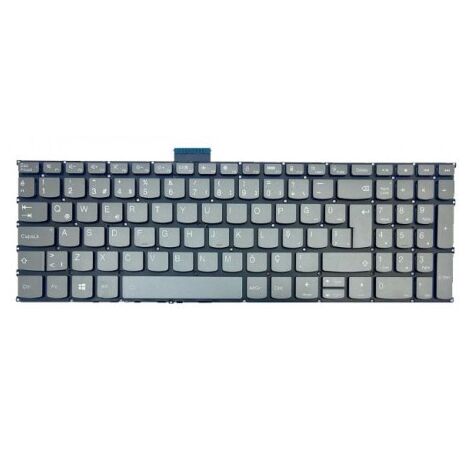 Lenovo 5CB1B84524, 5CB1B69280, 5CB1B84532 Uyumlu Klavye Led Işıklı Gri Tuş Takımı Tuş Seti Türkçe