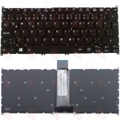 Acer Aspire E3-112-C37C, E3-112-C536 Klavye Tuş Takımı Tuş Seti Led Işıklı Siyah Türkçe